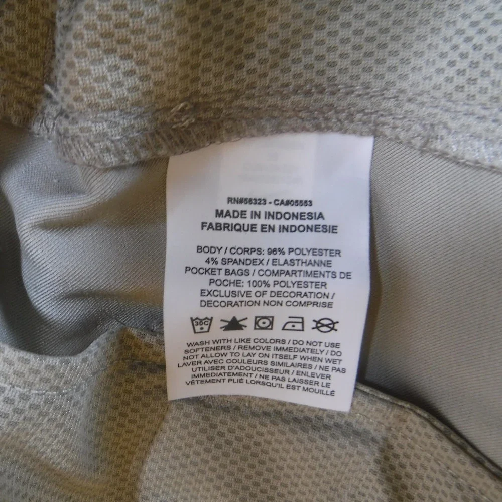 Nike Dri-FIT Mens‎ Golf Pants Khaki Tan Flat Front Stretch Trousers Size 36 x 35
